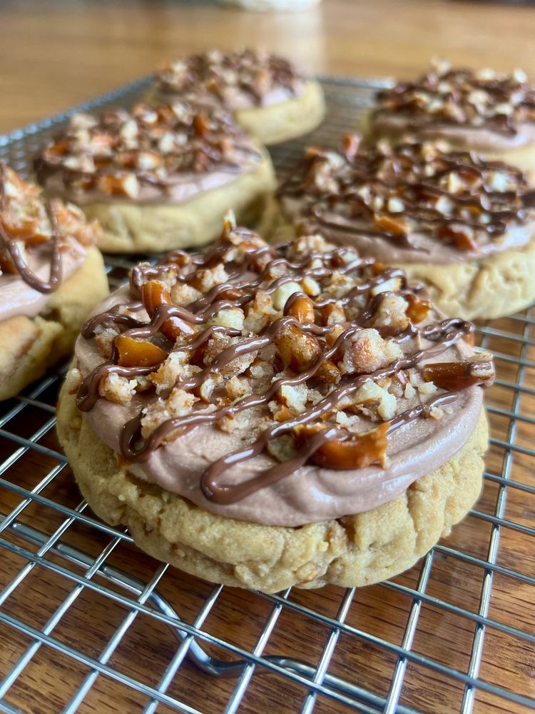 Pretzel Nutella Cookies